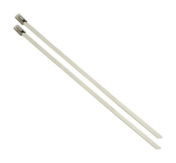 PRO POWER BU76-150 Cable Tie, Uncoated, Stainless Steel, Natural, 150 mm, 7.9 mm, 250 lb