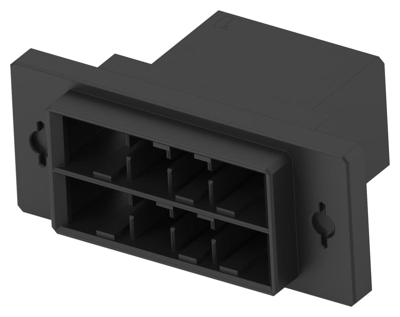 TE CONNECTIVITY 1-2390395-4 Connector Housing, Tab, 2Row, XX Key, Dynamic D-4200 Series, 8 Ways, 6.35 mm