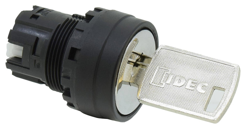 IDEC YW1K-33D Switch Actuator, Plastic, 3 Pos, Idec Dia 22mm YW Series Key Selector Switches, IP65, YW1K Series