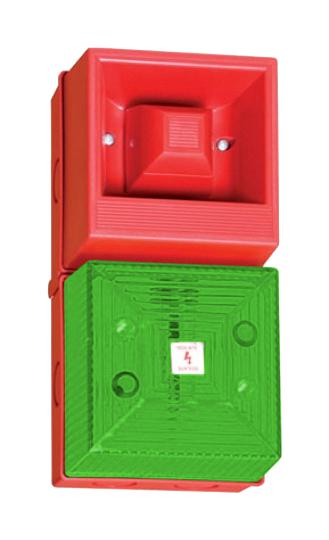 Clifford and Snell 245182 245182 Audio/Visual Signal Device Flashing Green 108 dBA 24VDC Cable YL40 Series