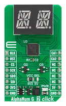 MIKROELEKTRONIKA MIKROE-5903 Add-On Board, AlphaNum G 2 Click, MikroE mikroBUS Compatible Development Boards