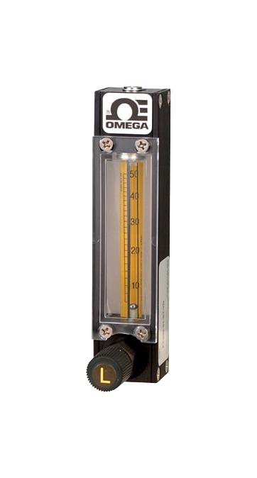 OMEGA FLDH3306ST Flow Meter, 0.01 to 0.1 LPM, 200 psi, 1/8" FNPT, 5 % Accuracy, FLD Series