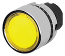 EAO 46-2231.31G0.000 Switch Actuator, Momentary, Flush, Yellow, EAO 46 Series 22.3mm Illuminated Pushbutton Switches