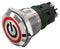 EAO 82-5152.2114.B002 Vandal Resistant Switch, Standby, 82 Series, 19 mm, SPDT, Maintained, Round Flat Flush, Natural