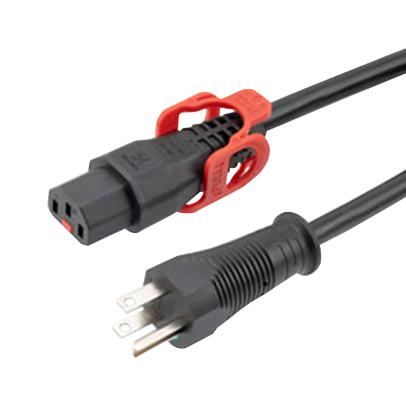 L-COM C13LPHGN515-15-10F PWR CORD, NEMA 5-15P-IEC C13, 10