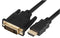 PRO SIGNAL PSG91377 High Speed 4K UHD HDMI Lead, Male to DVI-D Male, Gold Plated Connectors, 3m Black