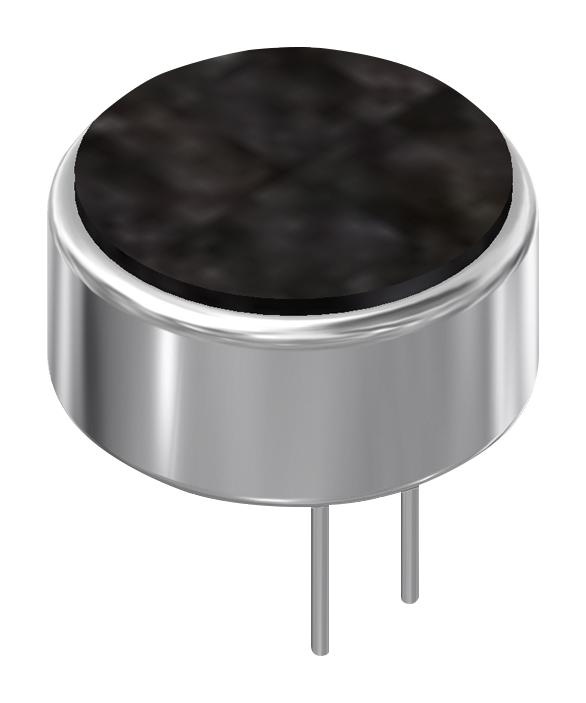 PUI AUDIO POM-2246P-C33-R Microphone, Omnidirectional, 50 Hz to 16 kHz, 2 VDC to 10 VDC, 2.2 kohm, -46 dB, 500 &micro;A