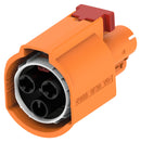 TE CONNECTIVITY 1-2371035-1 Automotive Connector Housing, Orange, HVA HD400 Series, Plug, 2 Ways