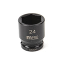 MULTICOMP PRO MP12-CRMO24 Socket, Hex, 24 mm x 38 mm, 1/2" Drive Size, Chromium Molybdenum Steel, DIN3121, Auto Repair