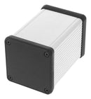 HAMMOND 1455CS802 Metal Enclosure, w/Plastic End Panel, Small, Aluminium, 54 mm, 54 mm, 80 mm