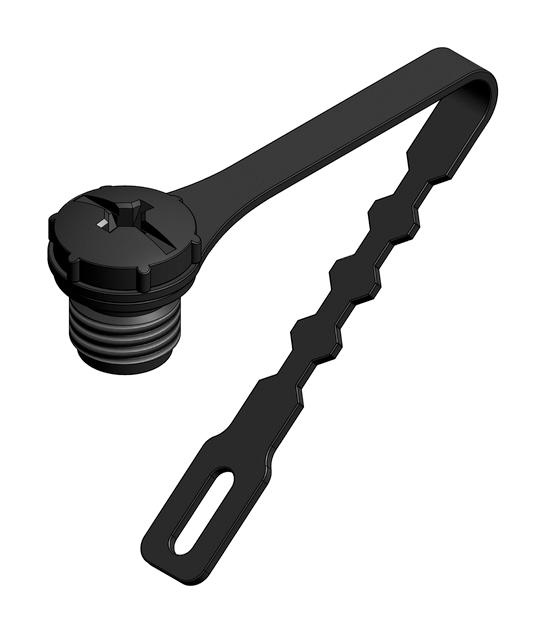 AMPHENOL CONEC 42-11773 Dust Cap / Cover, with Loop, Black, Protective Cap, CONEC M8 Socket Connectors