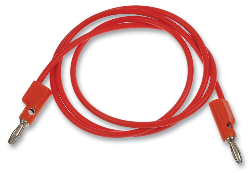 POMONA B-36-3 Test Lead, 4mm Banana Plug to 4mm Banana Plug, Orange, 60 V, 15 A, 914.4 mm