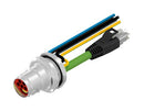 AMPHENOL CONEC 57-22010 Circular Cable Assembly, 5P+4S, Circular Receptacle to RJ45 Plug, 9 Ways, 3.3 ft, 1 m