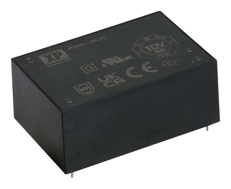 XP POWER EHL20US48 AC/DC PCB Mount Power Supply (PSU), ITE, Industrial & Household, 1 Output, 20 W, 48 VDC, 420 mA