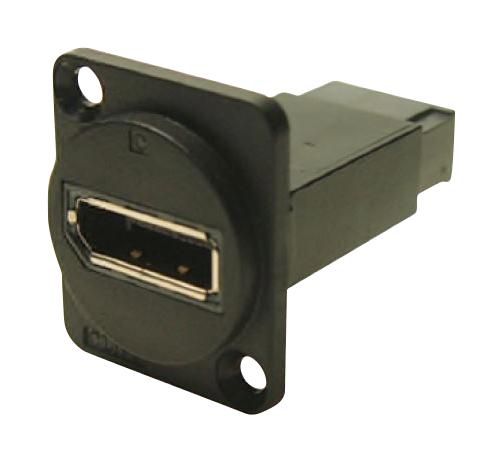 CLIFF ELECTRONIC COMPONENTS CP30233MB ADAPTER, DP RCPT-DP RCPT, BLK METAL, CSK