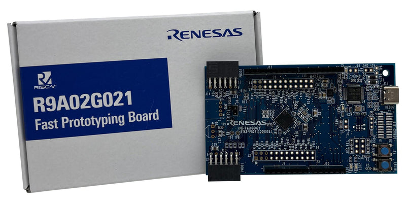 RENESAS RTK9FPG021S00001BJ Fast Prototyping Board, R9A02G0214CNE, RISC-V, 32bit, R9A02G021 Series Microcontrollers