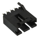 TE CONNECTIVITY 104450-3 Pin Header, Wire-to-Board, 2.54 mm, 1 Rows, 4 Contacts, Through Hole Straight, AMPMODU MTE Series