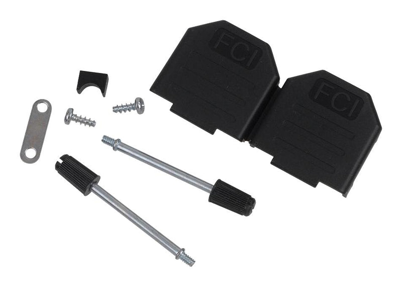 AMPHENOL COMMUNICATIONS SOLUTIONS L17DPPK15JS D Sub Backshell, DA, 180&deg;, Thermoplastic Body