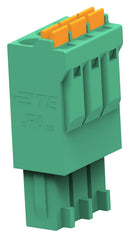 TE CONNECTIVITY 2350398-3 Pluggable Terminal Block, 3.5 mm, 3 Ways, 1.31 mm&sup2;, Push In