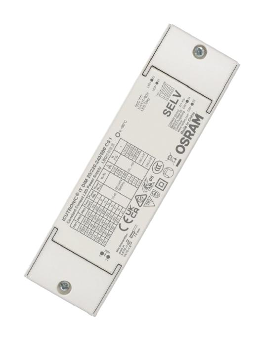 OSRAM IT-DIM-20/220-240/500-CS-I LED Driver, LED Lighting, 21 W, 42 V, 500 mA, Constant Current, 198 V