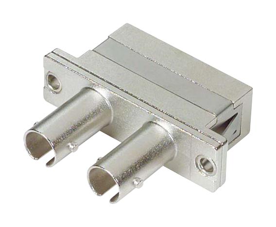 L-COM FOA-006M Fiber Optic Adapter, ST Duplex, SC Duplex, Jack, Jack, Straight Adapter