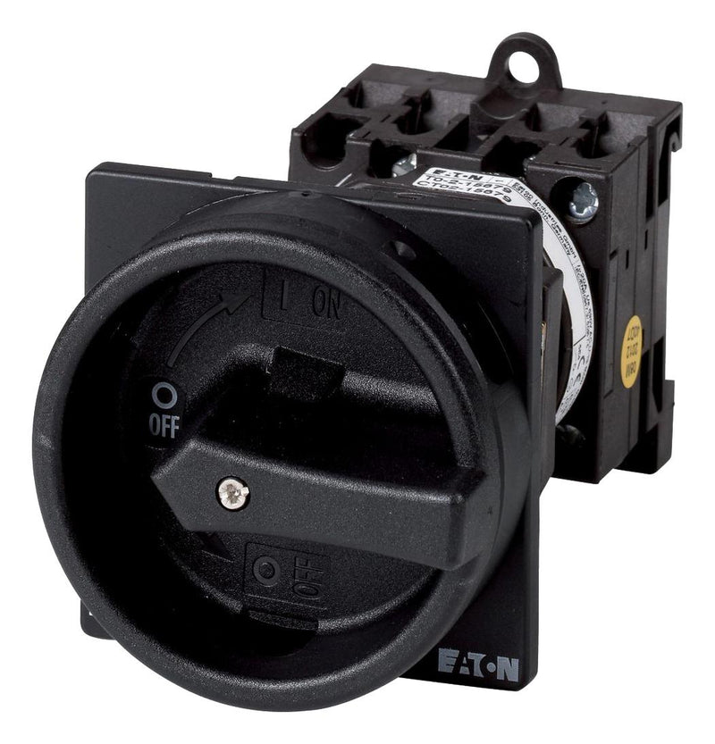 EATON MOELLER T0-2-1/V/SVB-SW Rotary Switch, Main, 2 Position, 3 Pole, 90 &deg;, 20 A, 690 V, T0 Series