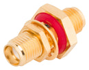 AMPHENOL SV MICROWAVE 2990-6002 RF / Coaxial Adapter, 18 GHz, SMA, Jack, SMA, Jack, Straight Bulkhead Adapter, 50 ohm
