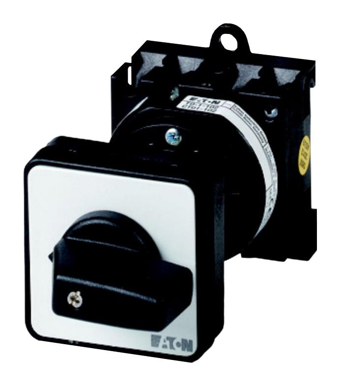 EATON MOELLER T0-1-15431/Z Rotary Switch, Changeover, 3 Position, 1 Pole, 45 &deg;, 20 A, 690 V, T0 Series