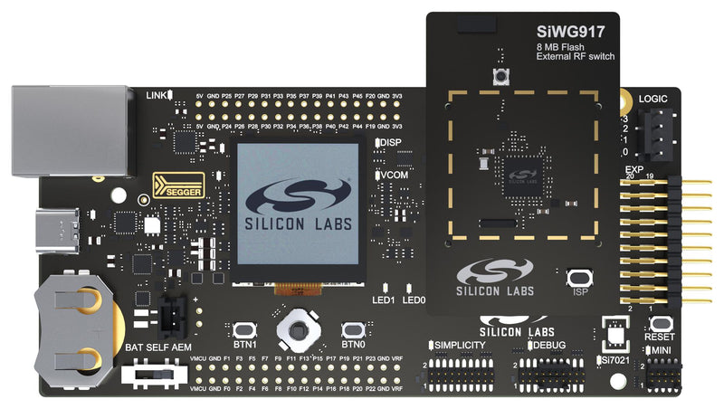 SILICON LABS SIWX917-PK6031A Pro Kit, Wireless Pro Mainboard, SiWx917, Bluetooth Low Energy and Wi-Fi SoC, Radio Board, 2.4GHz