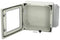 FIBOX ARCA 404021W Plastic Enclosure, 2-Point Lock, Cover w/Window, Multipurpose, Polycarbonate, 400 mm, 400 mm