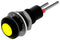 MARL 612-325-22 LED Panel Mount Indicator, Smoked Lens, Yellow, 24 VDC, 6.35 mm, IP67