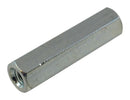 KEYSTONE 1635 SPACER/STANDOFF HEX BRASS 6.4MM X 25.4MM