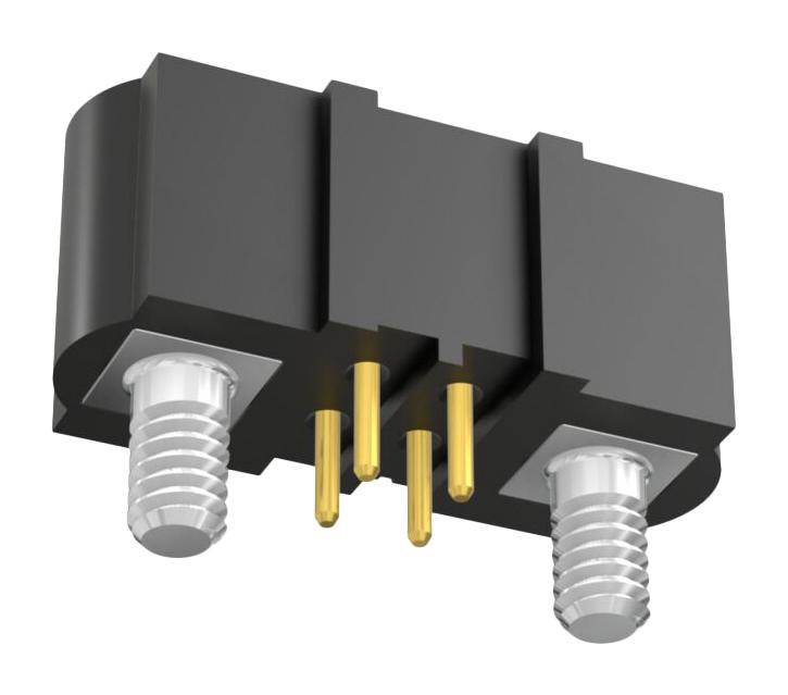HARWIN M80-5090442 Pin Header, Wire-to-Board, 2 mm, 2 Rows, 4 Contacts, Through Hole Straight