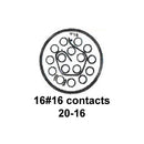 CINCH CONNECTIVITY SOLUTIONS C48-10R20-16S7-402 Circular Connector, C48 Series, MIL-DTL-26500 Series, Wall Mount Receptacle, 16 Contacts