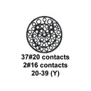 CINCH CONNECTIVITY SOLUTIONS BACC63CB20-39P7 Circular Connector, BACC Series, MIL-DTL-26500 Series, Straight Plug, 39 Contacts, Crimp Pin