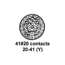 CINCH CONNECTIVITY SOLUTIONS BACC63BV20F41S6 Circular Connector, BACC Series, MIL-DTL-26500 Series, Wall Mount Receptacle, 41 Contacts