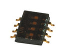 GRAYHILL 97C04SRT DIP / SIP Switch, 4 Circuits, Slide, Surface Mount, SPST, 24 V, 25 mA