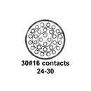 CINCH CONNECTIVITY SOLUTIONS BACC63BP24C30P6 Circular Connector, BACC Series, MIL-DTL-26500 Series, Straight Plug, 30 Contacts, Crimp Pin