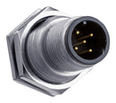 AMPHENOL LTW HDM12A-05PMMP-SF8002 Sensor Connector, Black, M Series, M12, Male, 5 Positions, PCB Pin, Straight Panel Mount