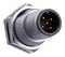 AMPHENOL LTW HDM12A-05PMMP-SF8001 Sensor Connector, Black, M Series, M12, Male, 5 Positions, PCB Pin, Straight Panel Mount