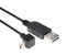 L-COM CAA-90UMB5-03M USB Cable, Type A Plug to 90&deg; Mini Type B Plug, 300 mm, 11.8 ft, USB 2.0, Black