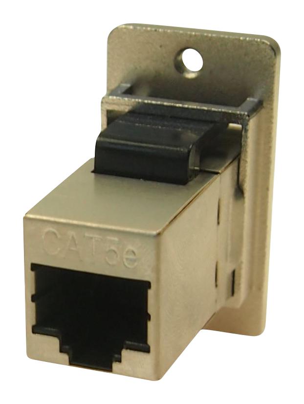 MULTICOMP PRO MP-CP30720SM440 In-Line Adapter, Cat5e, Nickel Frame, Adapter, In-Line, RJ45, RJ45, MP Dual Slim Feedthrough Series