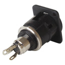 SWITCHCRAFT/CONXALL EH35MMSSCB EH35MMSSCB 3.5mm 3-Conductor Stereo Jack Black With Solder Contacts and 4-40 Screws