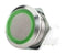 ITW SWITCHES H48M-212G Vandal Resistant Switch, Ring Illumination, H48M Series, 19.56 mm, SPDT-DB, Maintained, Round