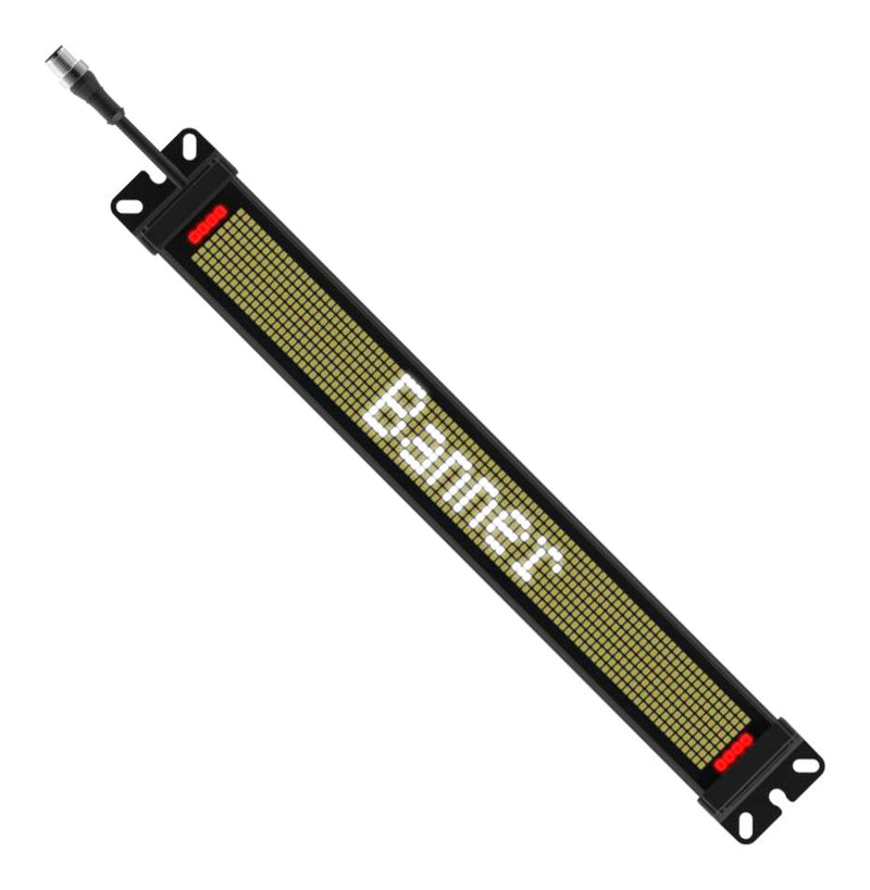 BANNER ENGINEERING SD50P300WSQP Status Display, Black, 349.5 mm x 51.3 mm, 12 to 30 VDC, -20 to 50 &deg;C, SD50 Series