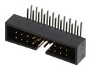MOLEX 70247-2054 Pin Header, Signal, Wire-to-Board, 2.54 mm, 2 Rows, 20 Contacts, Through Hole Right Angle