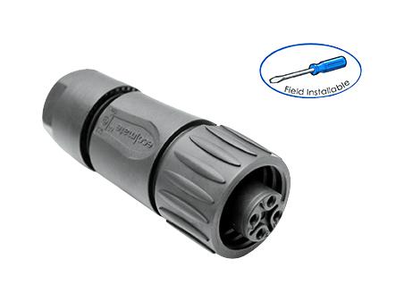 AMPHENOL SINE/TUCHEL C016 20D003 200 12 CIRCULAR CONNECTOR RECEPTACLE 3 POSITION CABLE