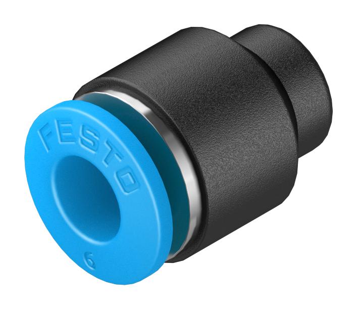 Festo QSC-6 QSC-6 Pneumatic Fitting Push-In Cap 14 bar 6 mm PBT (Polybutylene Terephthalate) QSC