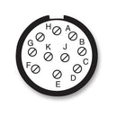 AMPHENOL LTD D38999/24FC98SN Circular Connector, MIL-DTL-38999 Series III, DS38999/24 Series, Jam Nut Receptacle, 10 Contacts