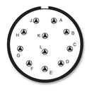 AMPHENOL AEROSPACE CTVS06RF-21-11P-506 Circular Connector, CTV Series, MIL-DTL-38999 Series III, Straight Plug, 11 Contacts, Crimp Pin
